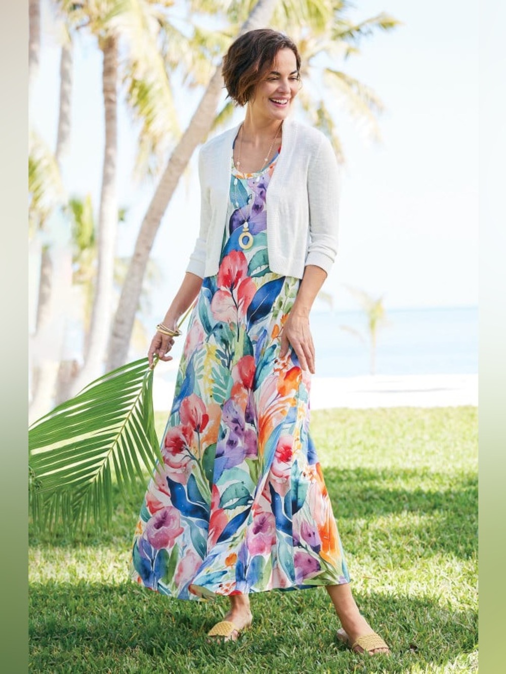 NEW! Soft Surroundings Santiago Gaia Maxi Dress. 1X. - Picture 10 of 16